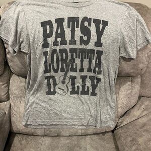 Gray Graphic T-Shirt with Bold Text